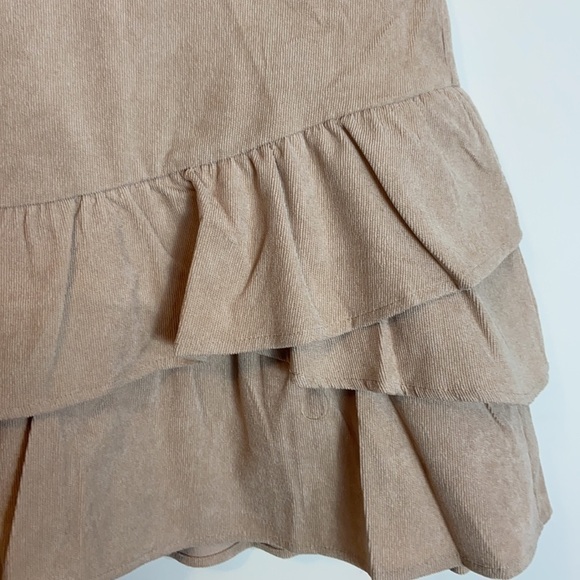 Corduroy mini skirt with ruffled hem - Picture 8 of 9